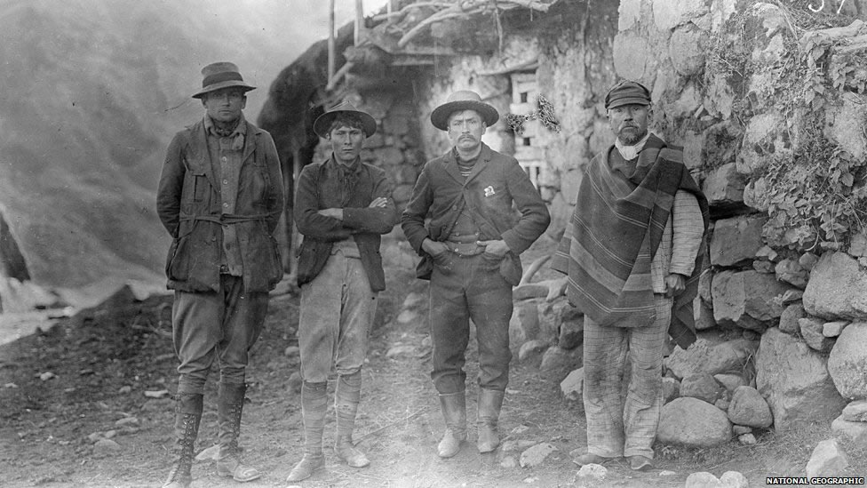 Hiram Bingham und Team vom Machu Picchu