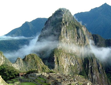 Aufstieg zum Gipfel Huayna-Picchu