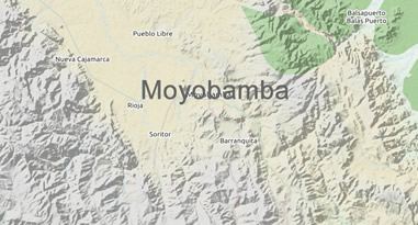 Karte Moyobamba Peru