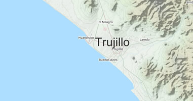 Karte Anreise Trujillo
