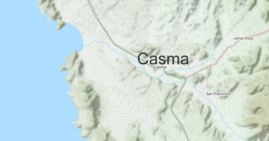Karte Anreise Casma