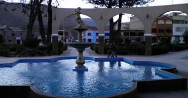 Chivay Plaza Fountain
