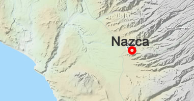 Karte Anreise Nazca