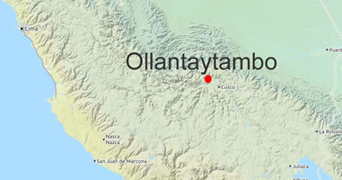 Karte Anreise Ollantaytambo