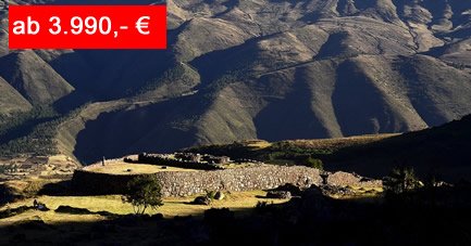 Reiseangebot Peru Trekking zum Inka Trail und Perus Sueden