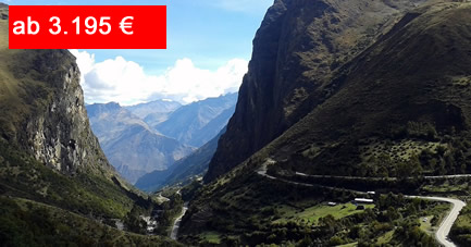 Peru Reise: Wanderungen in den Anden und Radfahren in Lima