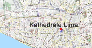 Karte Anreise Kathedrale Lima