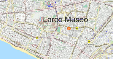 Karte Anreise Larco Museo