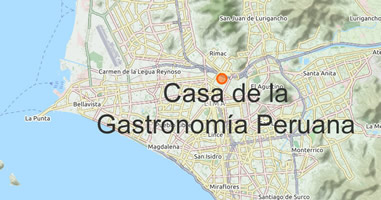 Karte Anreise Casa de la Gastronomía Peruana