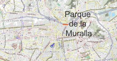 Karte Anreise Parque de la Muralla
