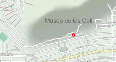 Anreise Karte Museo de los Colli