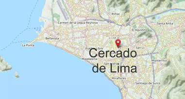 Cercado de Lima Karte