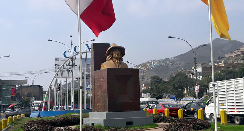 Comas Stadtteil in Lima Peru