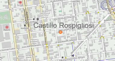 Karte Anreise Castillo Rospigliosi