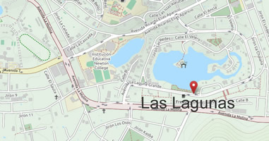 Karte Anreise Las Lagunas Molina