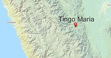 Karte Tingo Maria in Peru