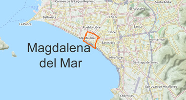 Magdalena del Mar Karte