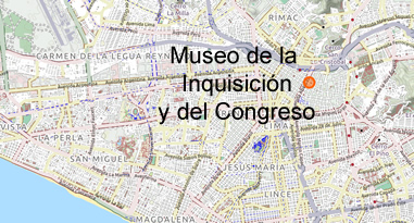 Museo de la Inquisición y del Congreso Karte
