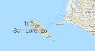 Isla San Lorenzo Peru Karte