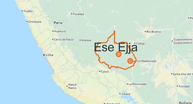 Ese Ejja Karte Lebensraum Peru