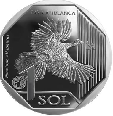 1 Sol Münze Pava Aliblanca