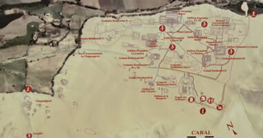 Karte von Caral