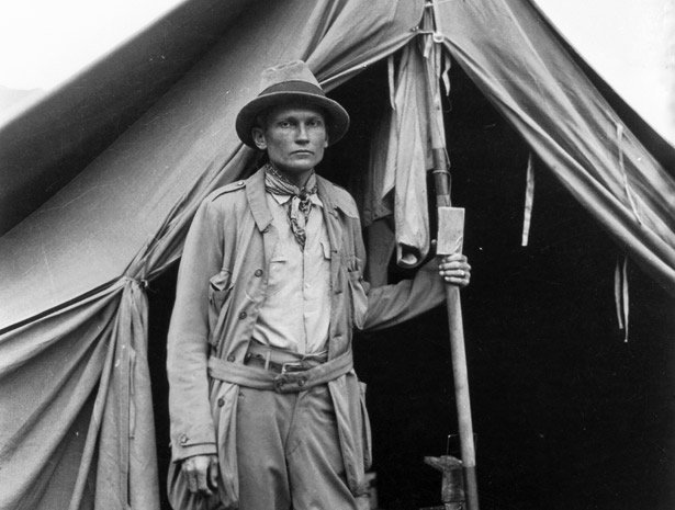Hiram Bingham am Basislager Machu Picchu