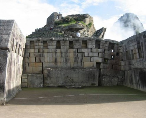 Der Haupttempel von Machu Picchu
