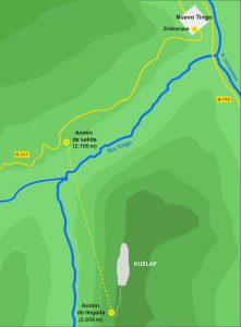 Karte der Seilbahn nach Kuelap