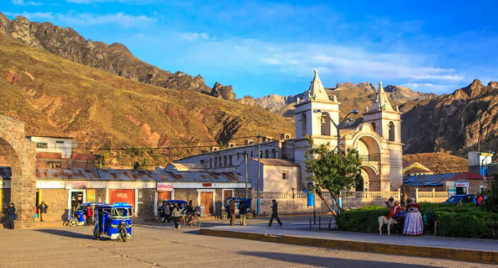 Chivay in Peru