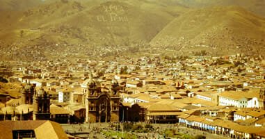 City Cuzco Blick von oben