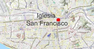 Karte Anreise Iglesia San Francisco