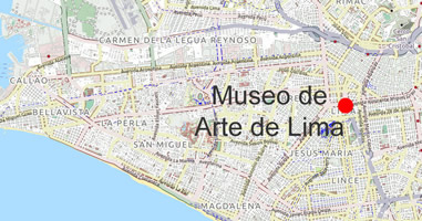 Karte MALI – Museo de Arte de Lima