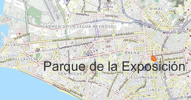 Karte Parque de la Exposición