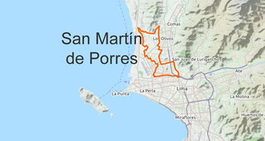 San Martín de Porres Karte
