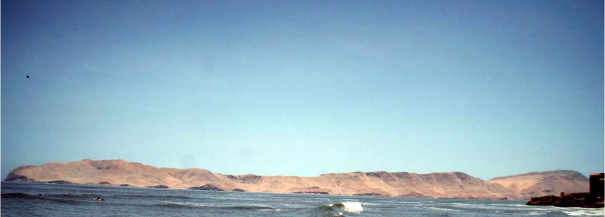 San Lorenzo Perus größte Insel vor der Hafenstadt Callao