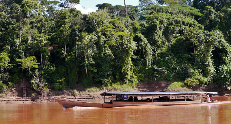 Amazonaszufluss Tambopata im peruanischen Dschungel