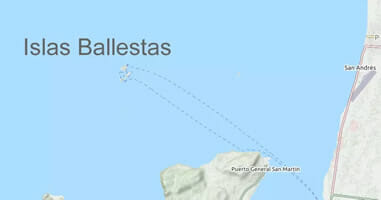 Karte Islas Ballestas