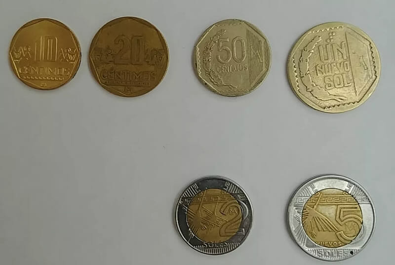 Aktuelle peruanische Münzen