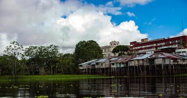 Fluss Itaya banando Iquitos