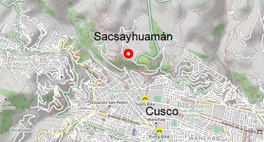 Sacsayhuaman Cusco Karte