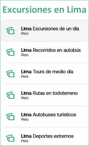 Excursiones en Lima