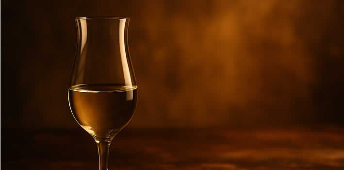 Pisco im Tulpen-Glas