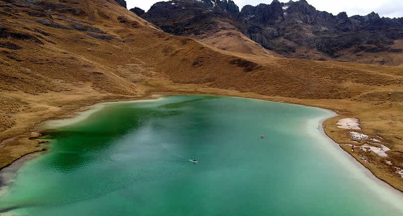 Paddeln in der Laguna Verdeccocha