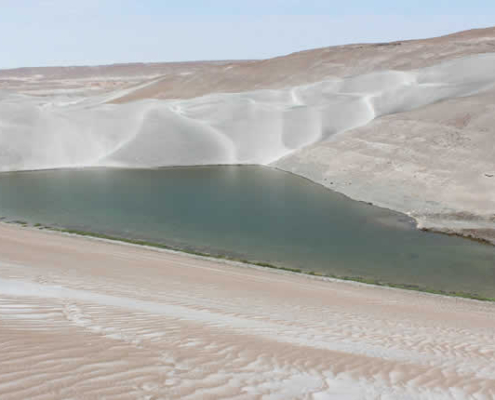 Oasis de La Joya: Kristallklare Lagune im Dünenmeer von Arequipa Oasis de La Joya: Kristallklare Lagune im Dünenmeer von Arequipa