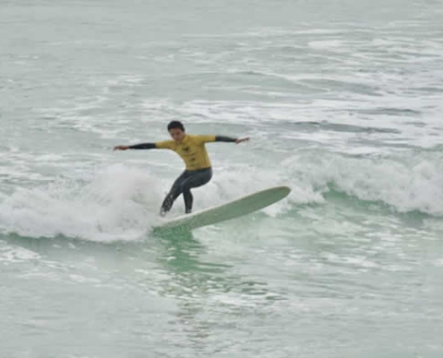 Playa Punta Roquitas: Surferherz von Lima an der Costa Verde