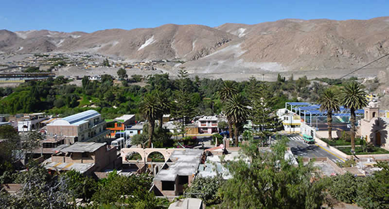 Blick auf Uchumayo 