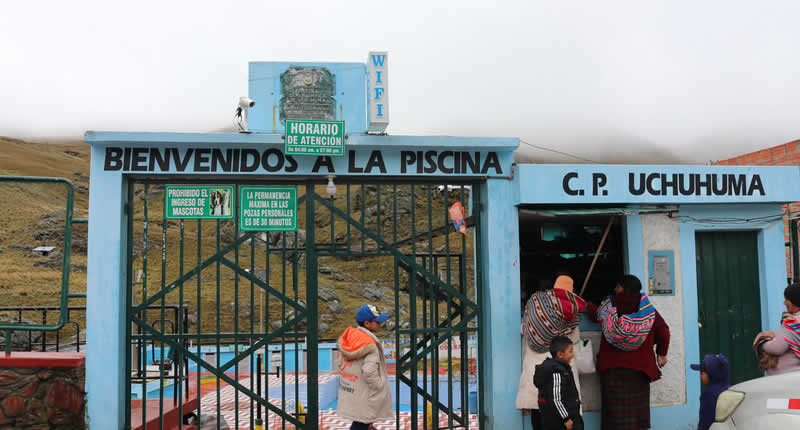 Eingang Baños Termales de Uchuhuma