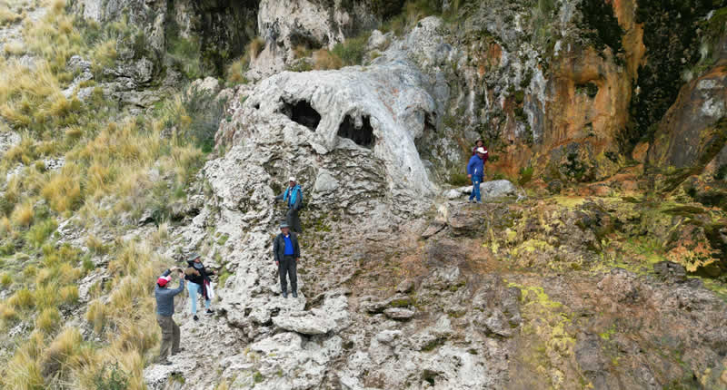 Cascada de Fauchinta bei Machaca-Marca im Hochland von Vilquechico