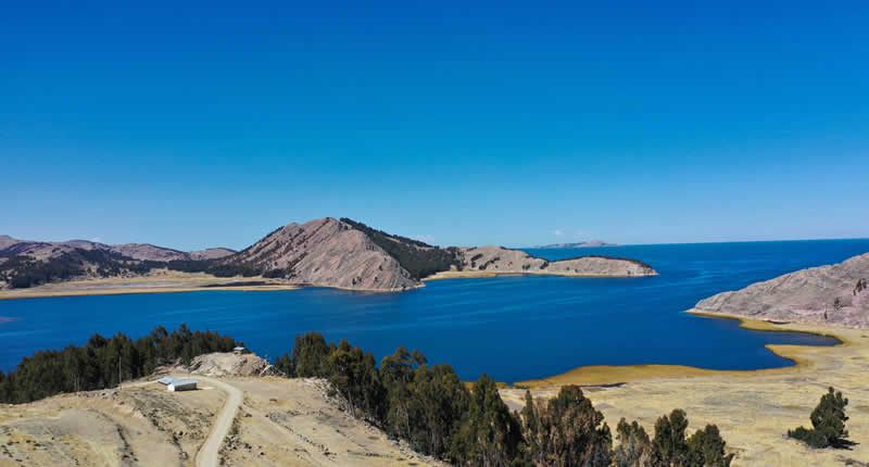 Aussichtsberg zwischen Moho und dem Titicacasee